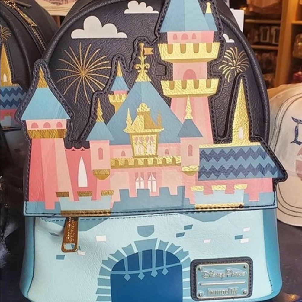 Loungefly Disney parks sleeping beauty castle bag
